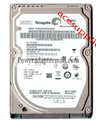 2.5"SATA 7200.4 Seagate ST9160412AS 160GB 7200RPM Hard Drive